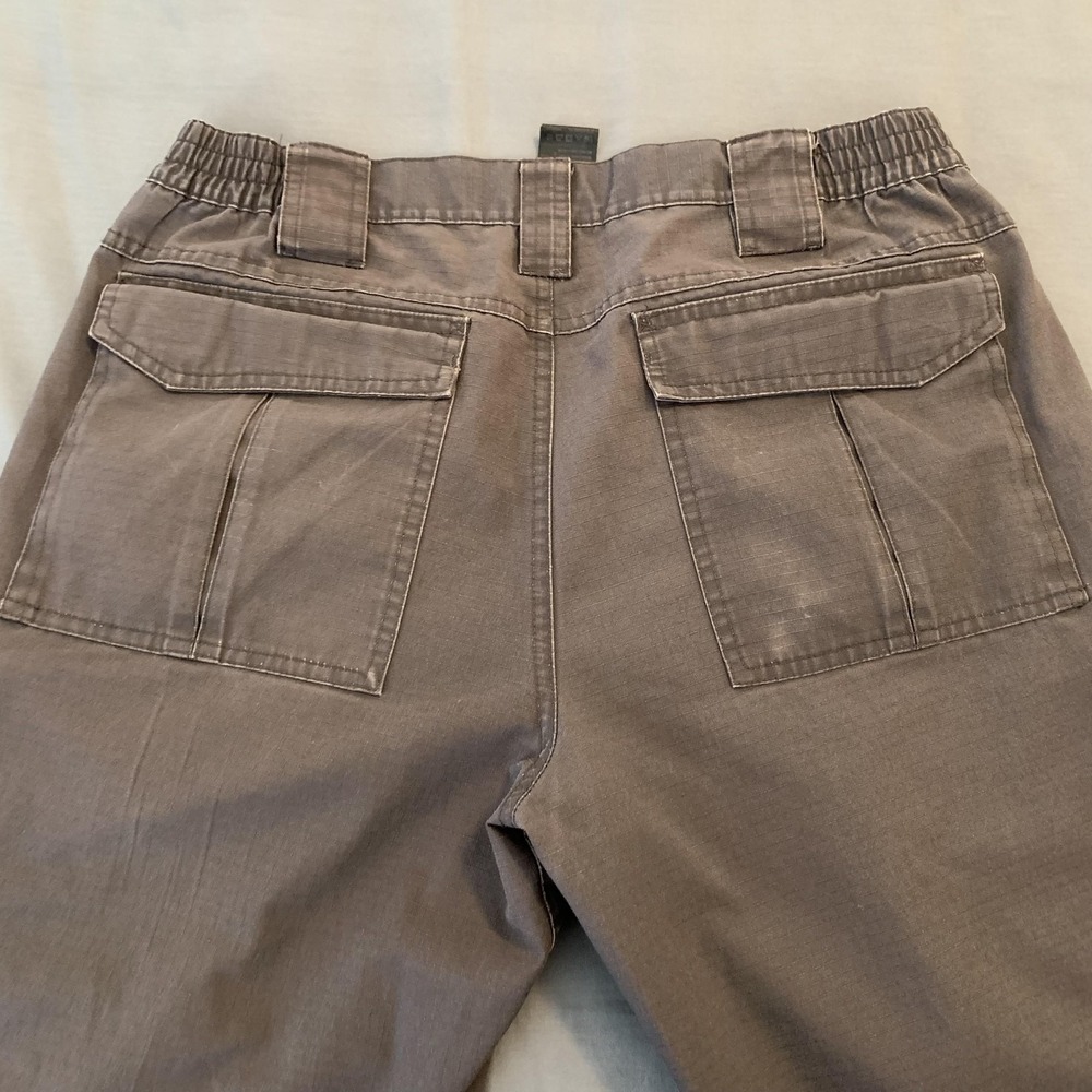 CQR Cargo Pants Mens 34x30 Gray Tactical Outdoor Ripstop Elastic Waist TLP108 - Picture 9 of 10